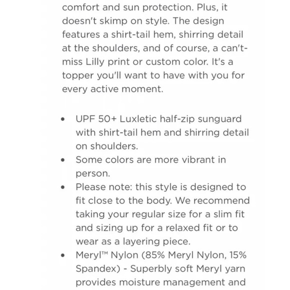 LILLY PULITZER Marion Mesh Panel 1/2 Zip Calla Lilly Pink High Tides Good Vibes. - Picture 4 of 6